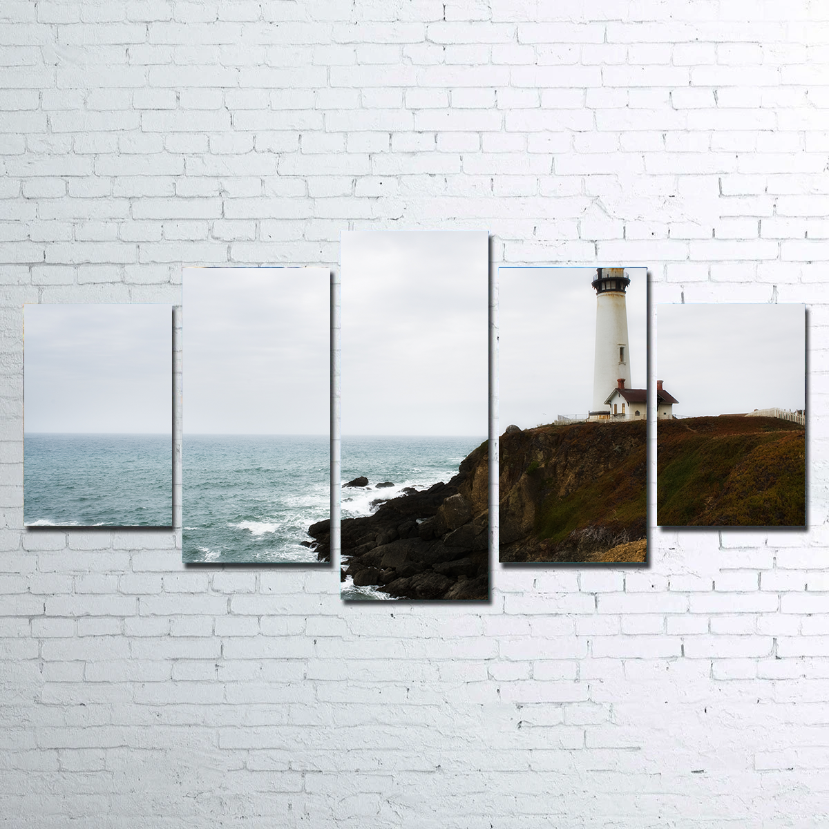 Lighthouse Along Highway Wall Art