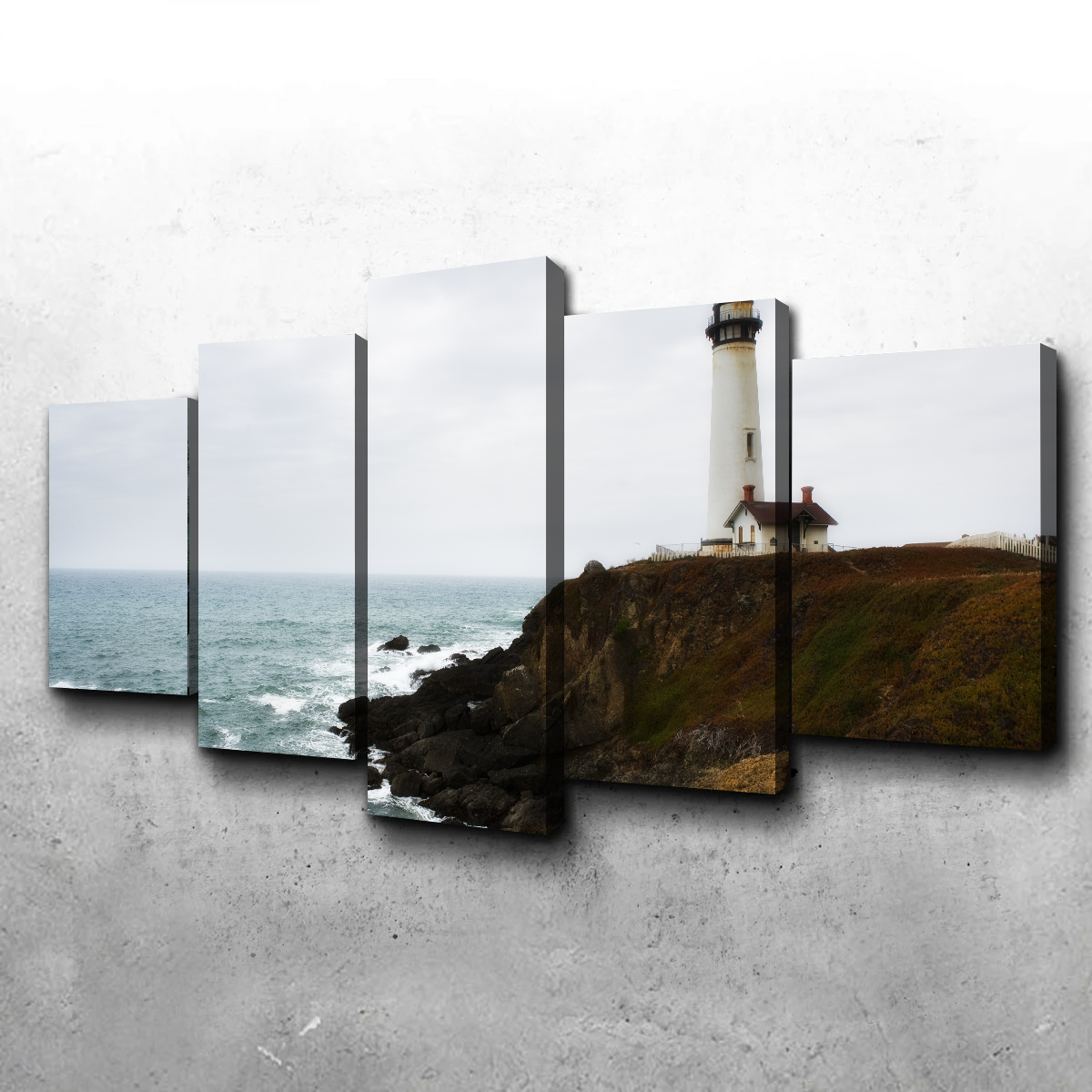 Lighthouse Along Highway Wall Art