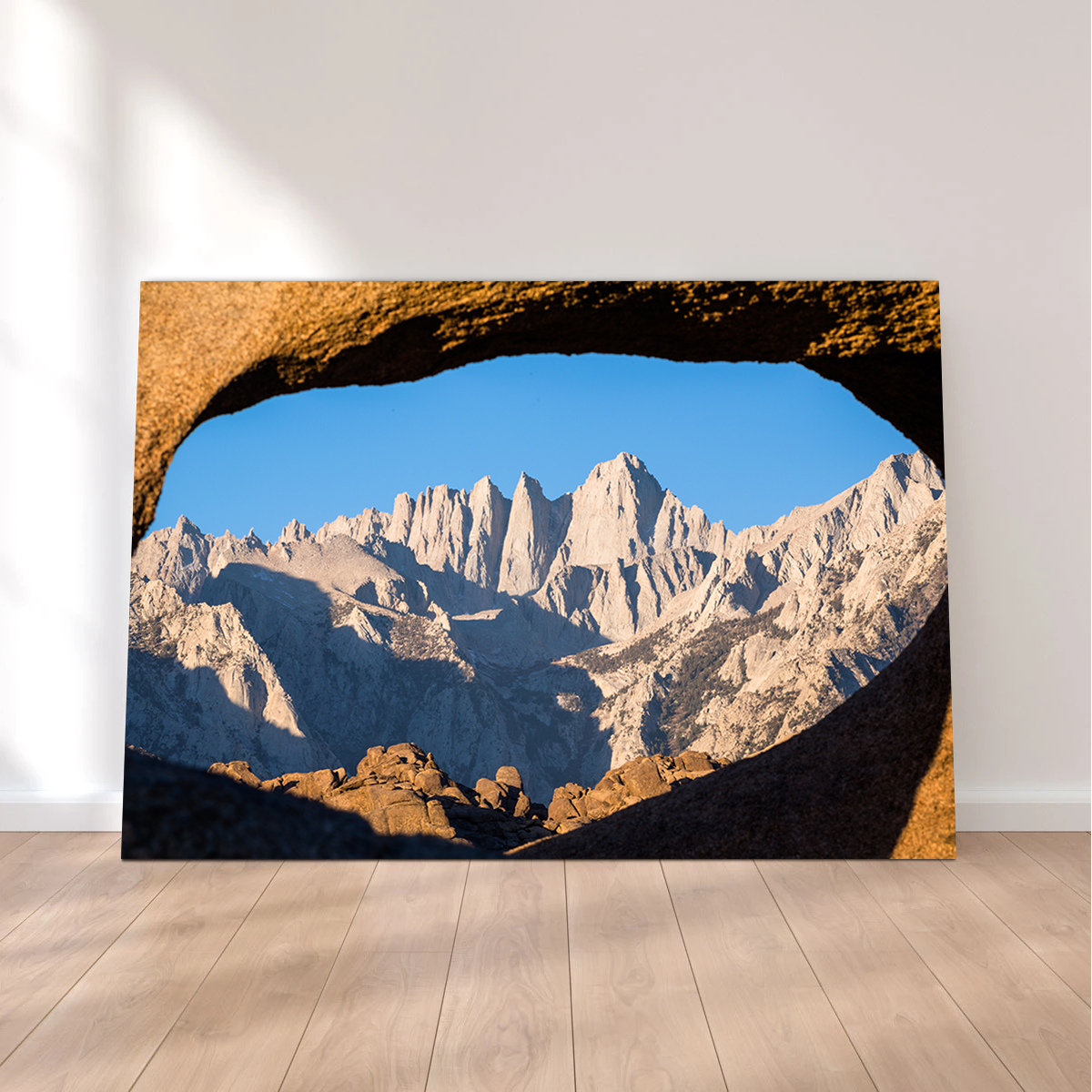 Mount Whitney through Sandstone Archway Wall Art