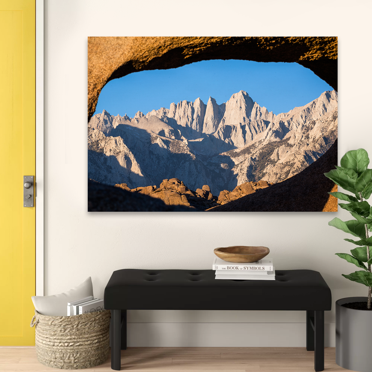 Mount Whitney through Sandstone Archway Wall Art