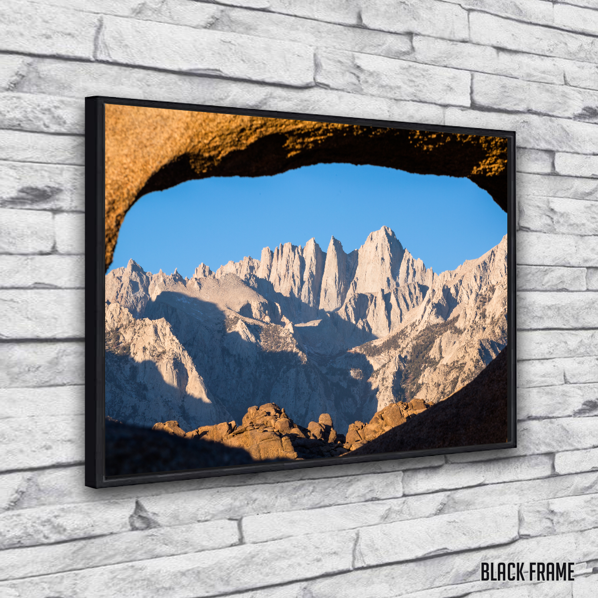 Mount Whitney through Sandstone Archway Wall Art