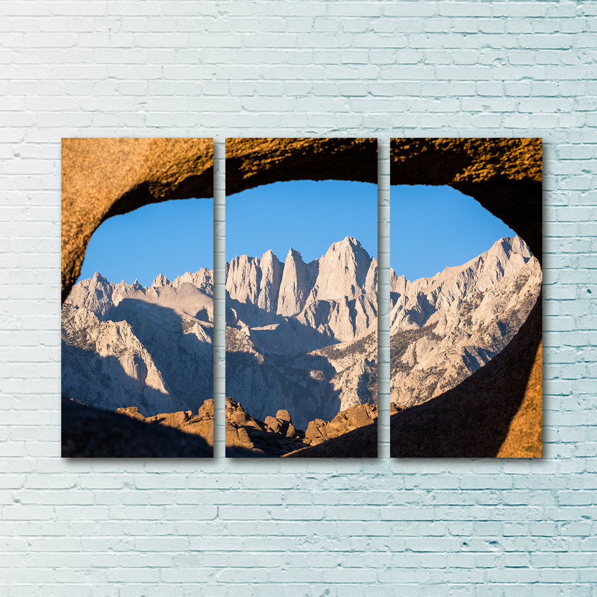 Mount Whitney through Sandstone Archway Wall Art