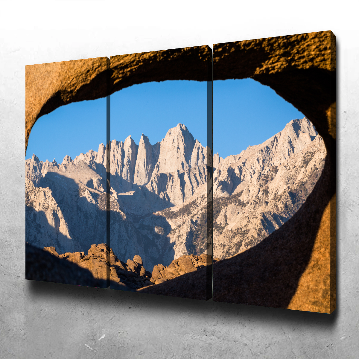 Mount Whitney through Sandstone Archway Wall Art