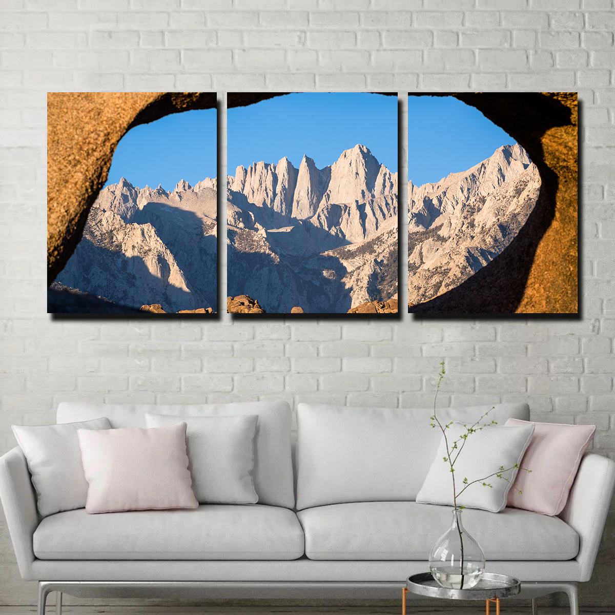 Mount Whitney through Sandstone Archway Wall Art