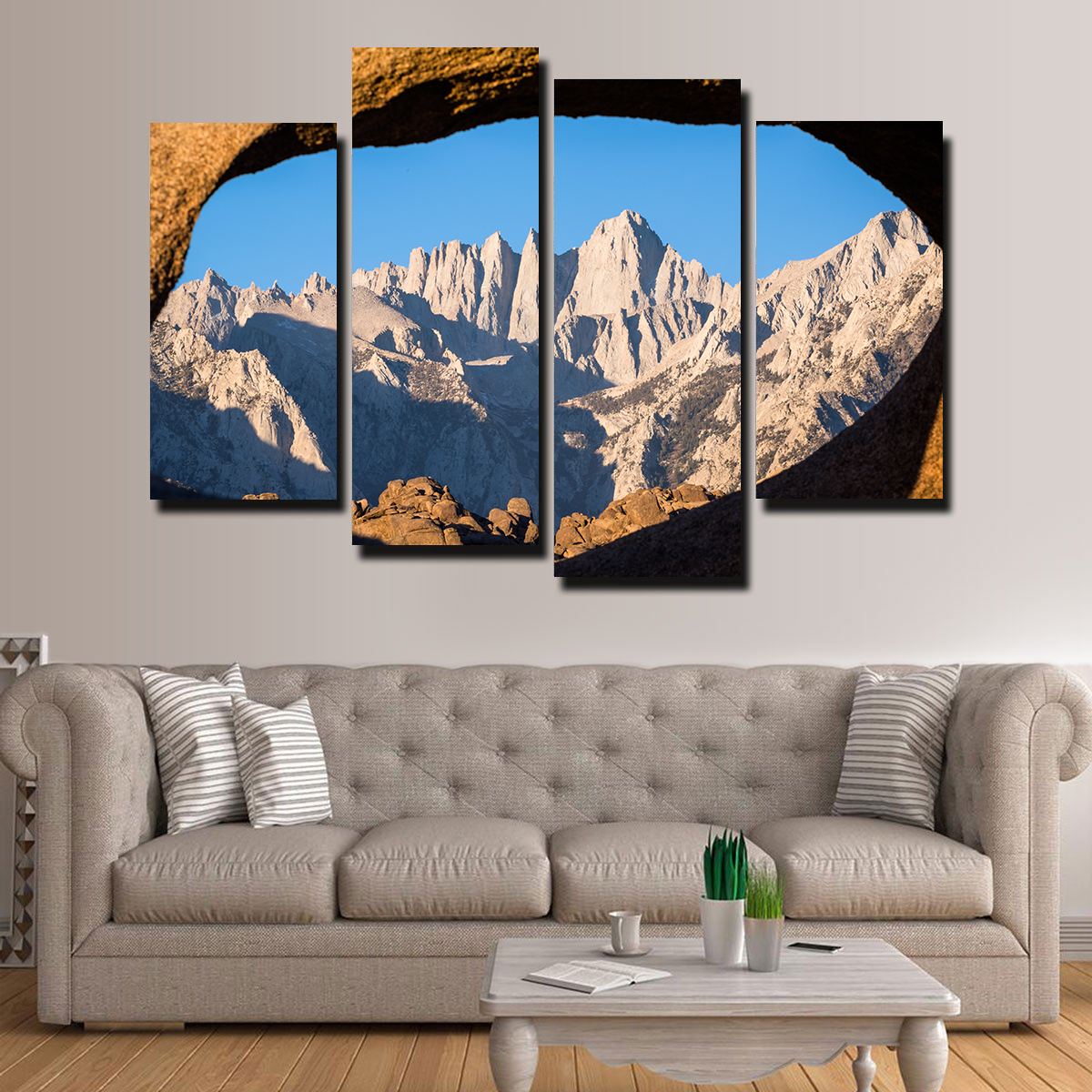 Mount Whitney through Sandstone Archway Wall Art