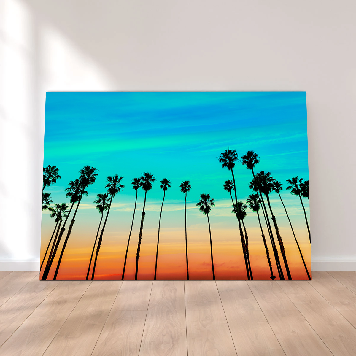 Palm Tree Sunset Santa Barbara Wall Art