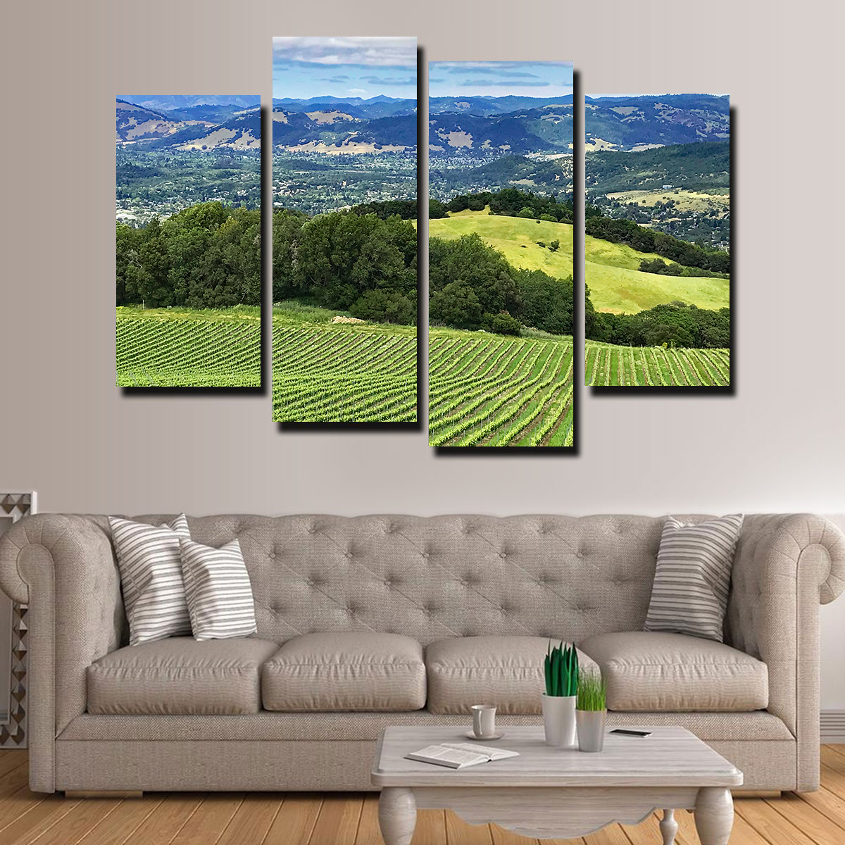 Rolling Hills and Vineyards of Sonoma County Wall Art