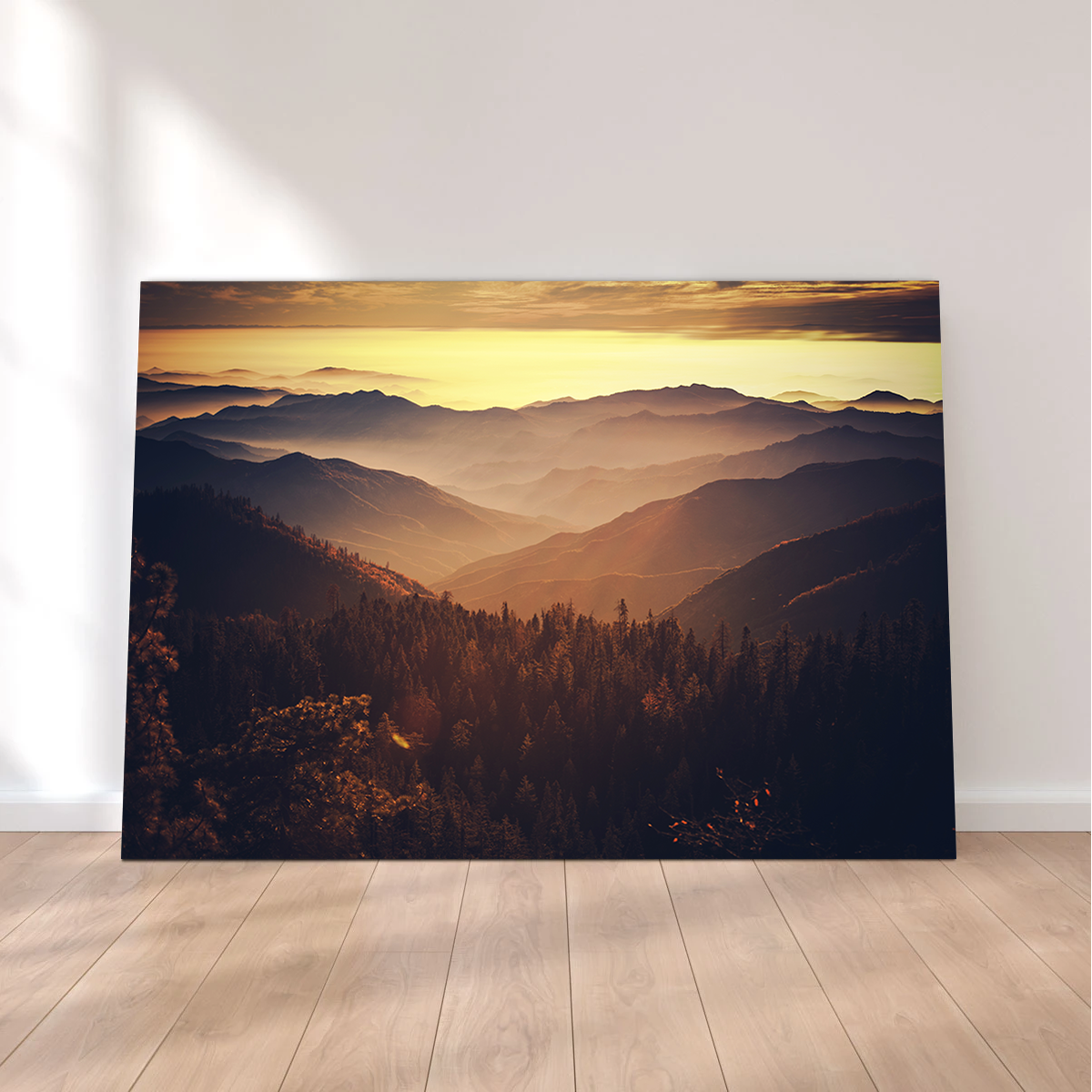 Scenic Sunset Sierra Nevada Mountains Wall Art
