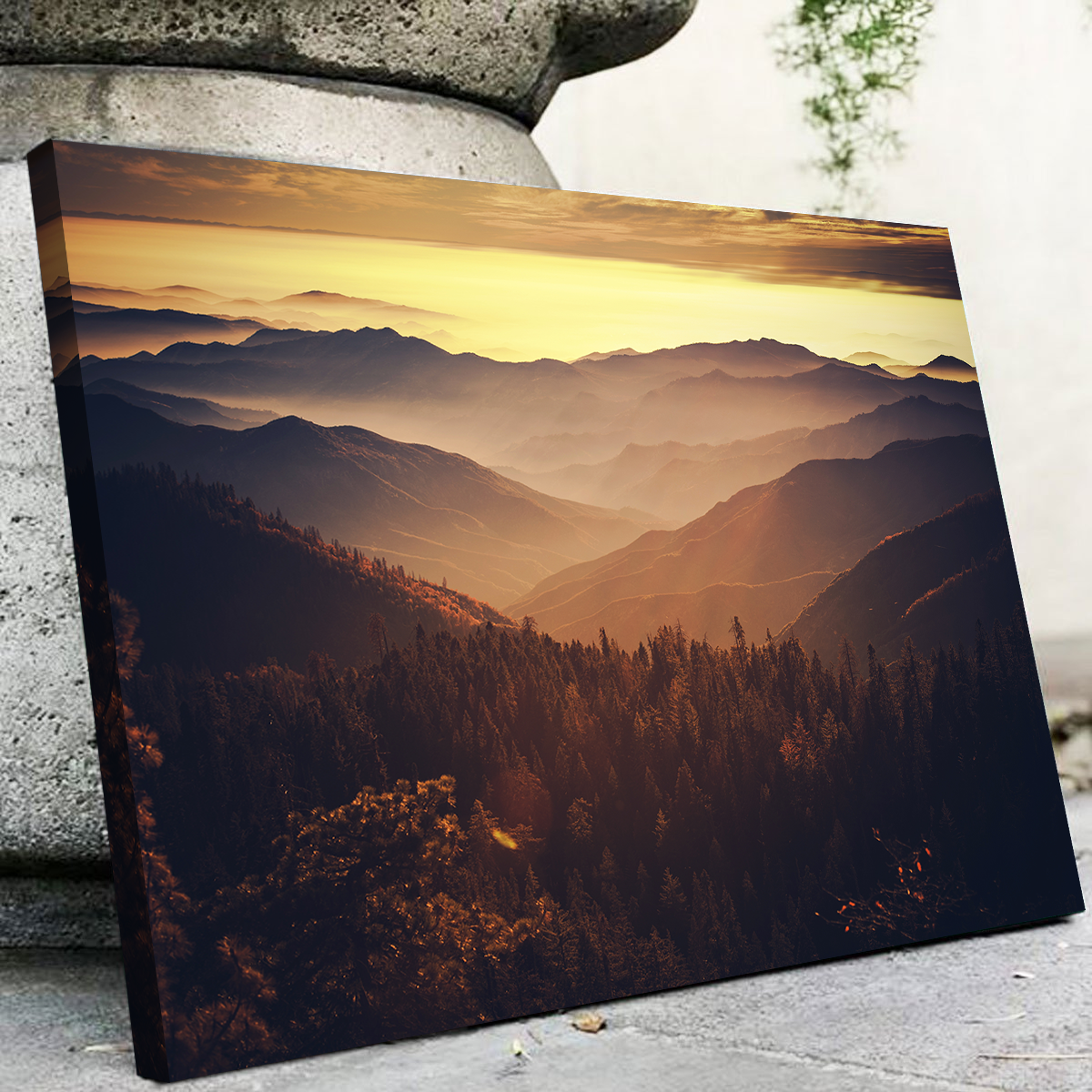 Scenic Sunset Sierra Nevada Mountains Wall Art