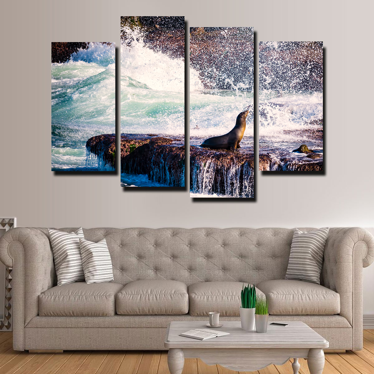 Sea Lion Surf La Jolla Wall Art