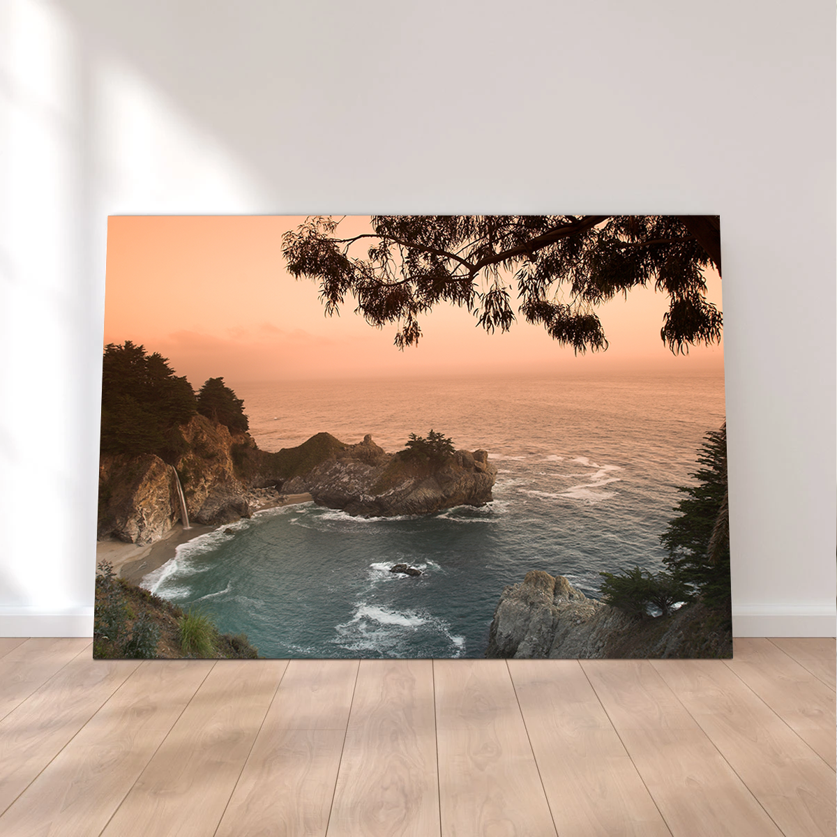 Sunset at California Beach Wall Art