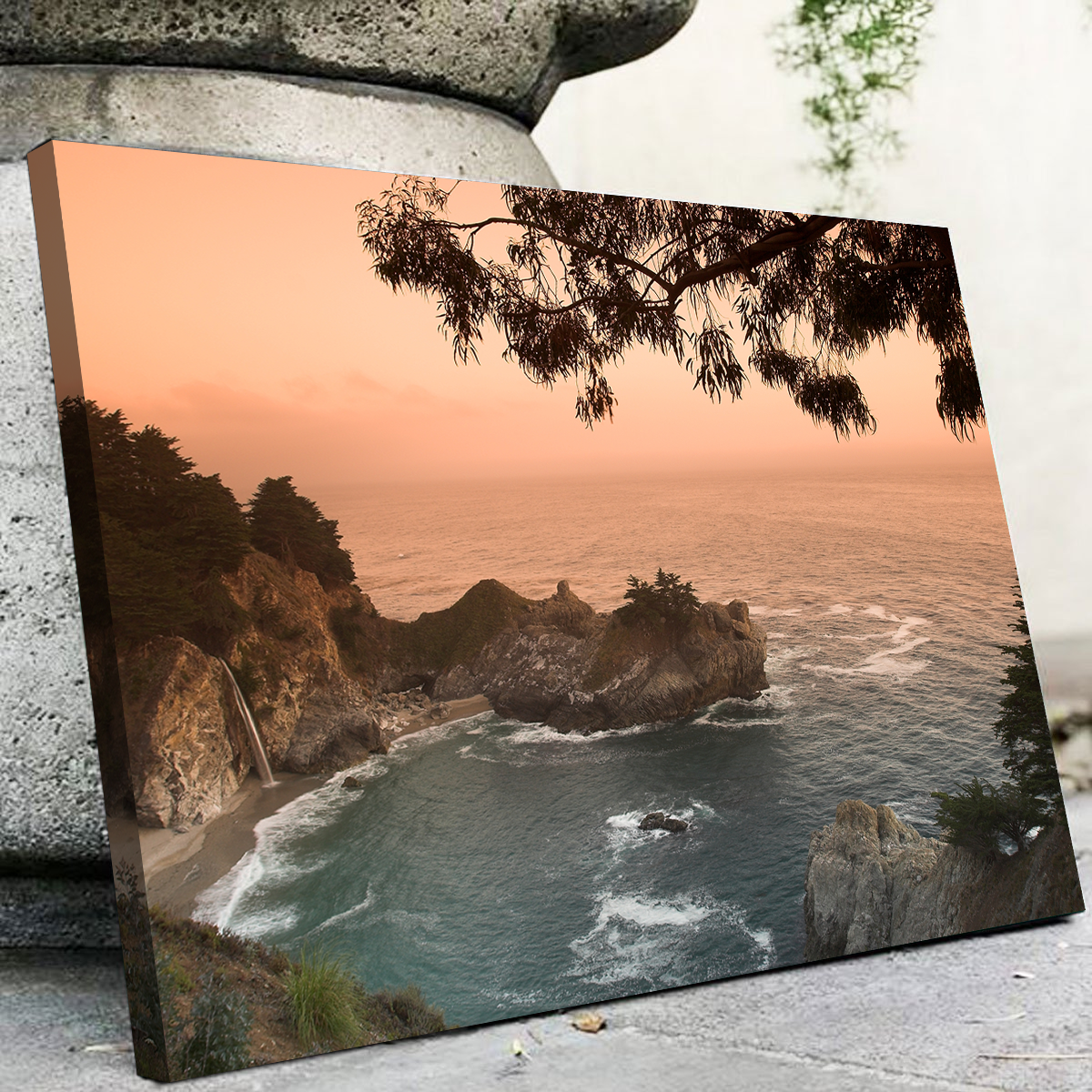 Sunset at California Beach Wall Art