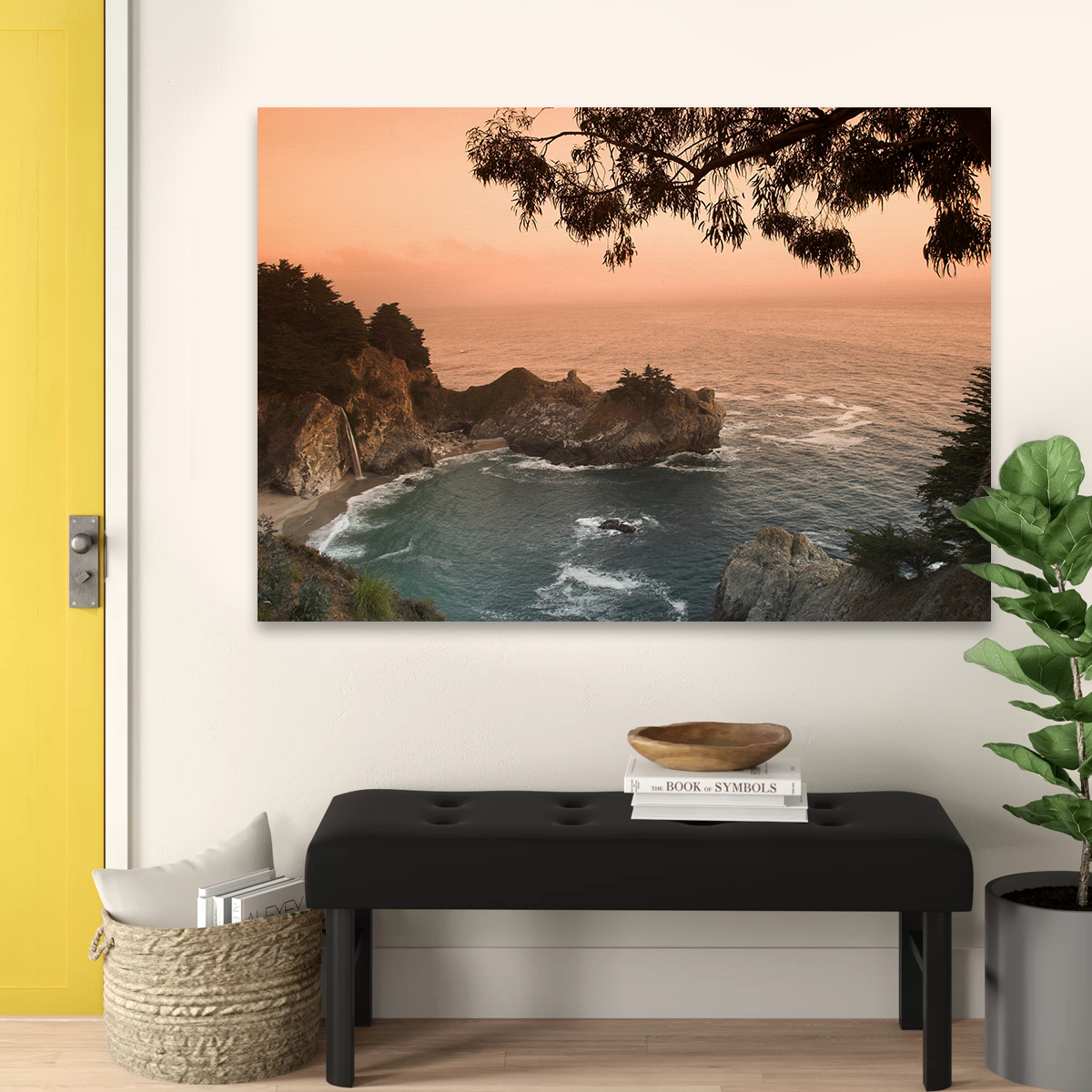Sunset at California Beach Wall Art