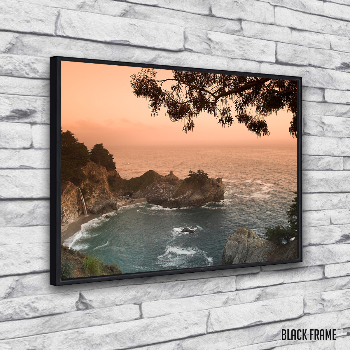 Sunset at California Beach Wall Art