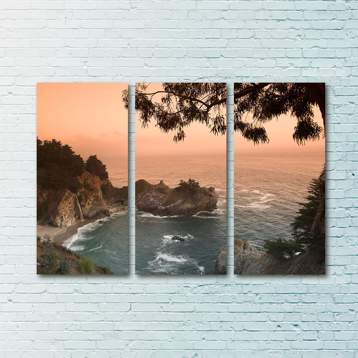 Sunset at California Beach Wall Art