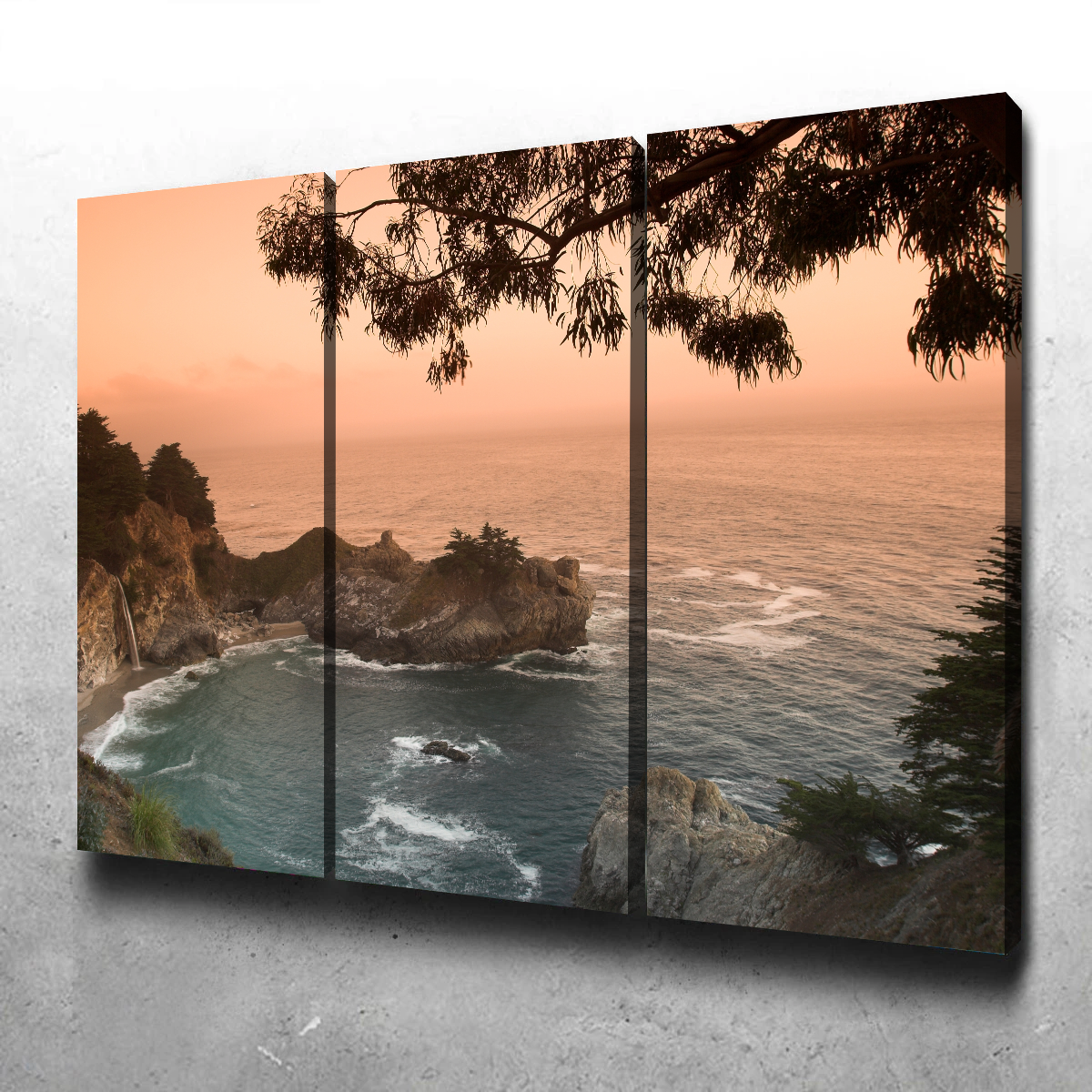 Sunset at California Beach Wall Art