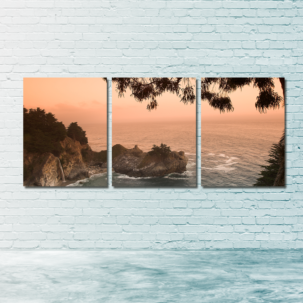 Sunset at California Beach Wall Art