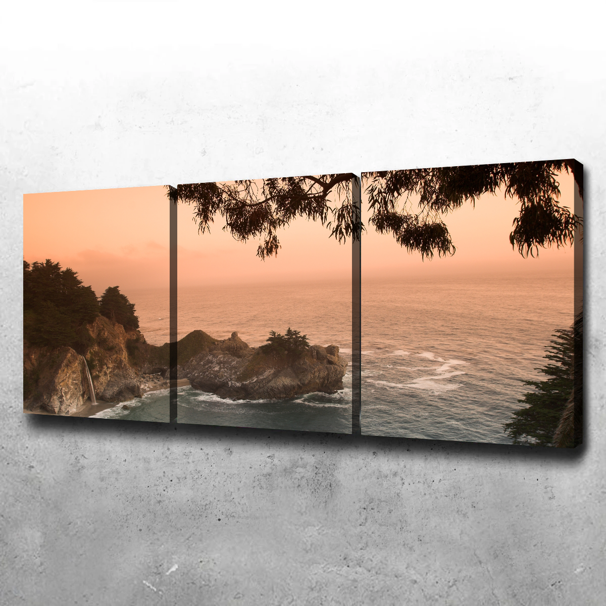 Sunset at California Beach Wall Art