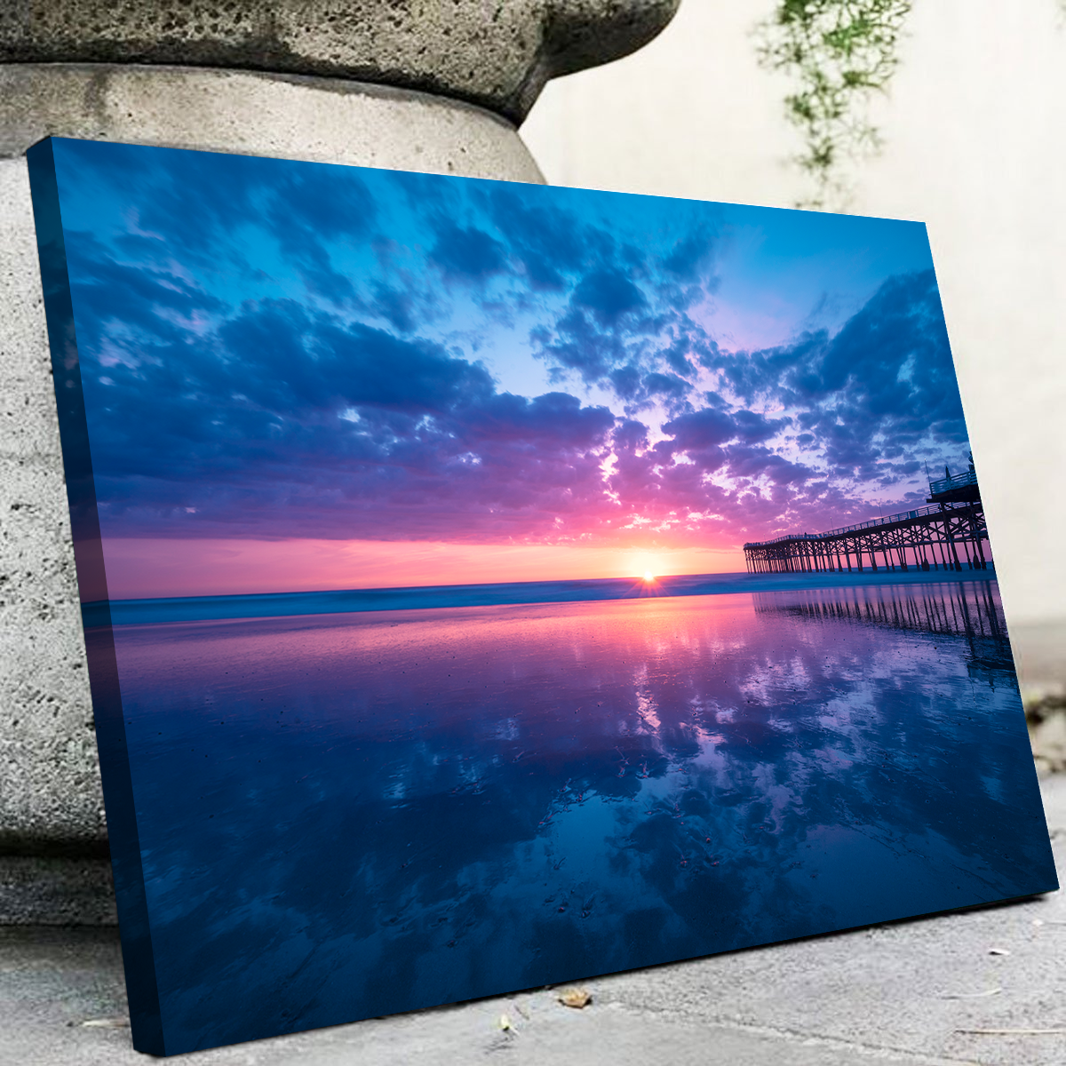 Sunset at Pacific Beach San Diego Wall Art