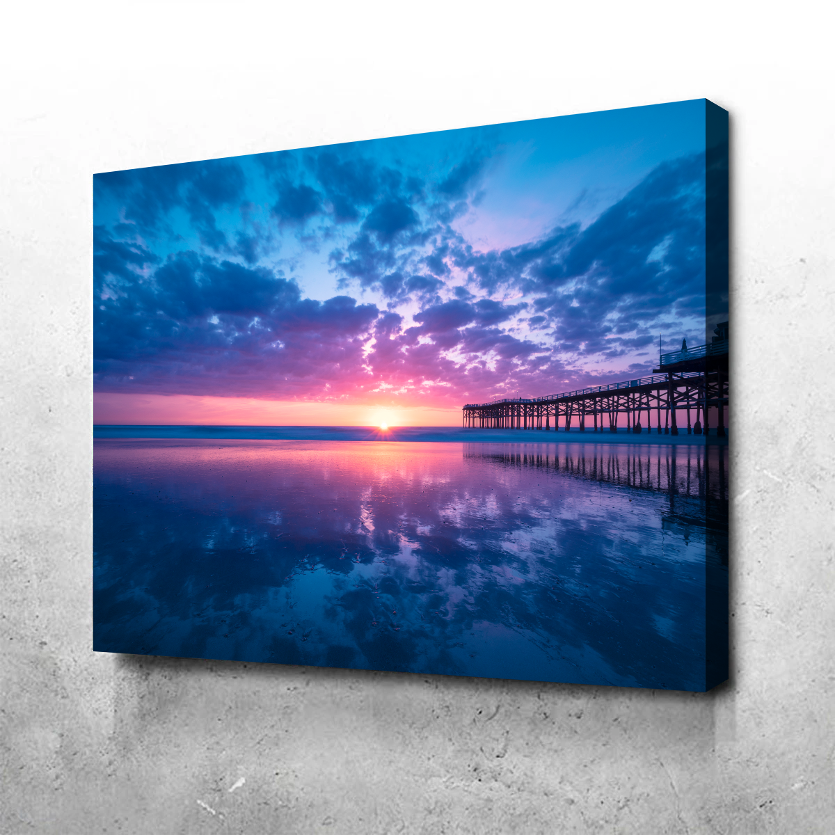 Sunset at Pacific Beach San Diego Wall Art