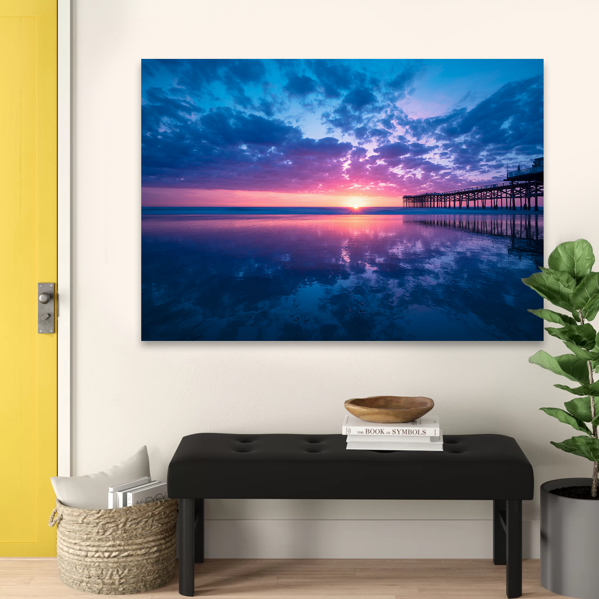 Sunset at Pacific Beach San Diego Wall Art