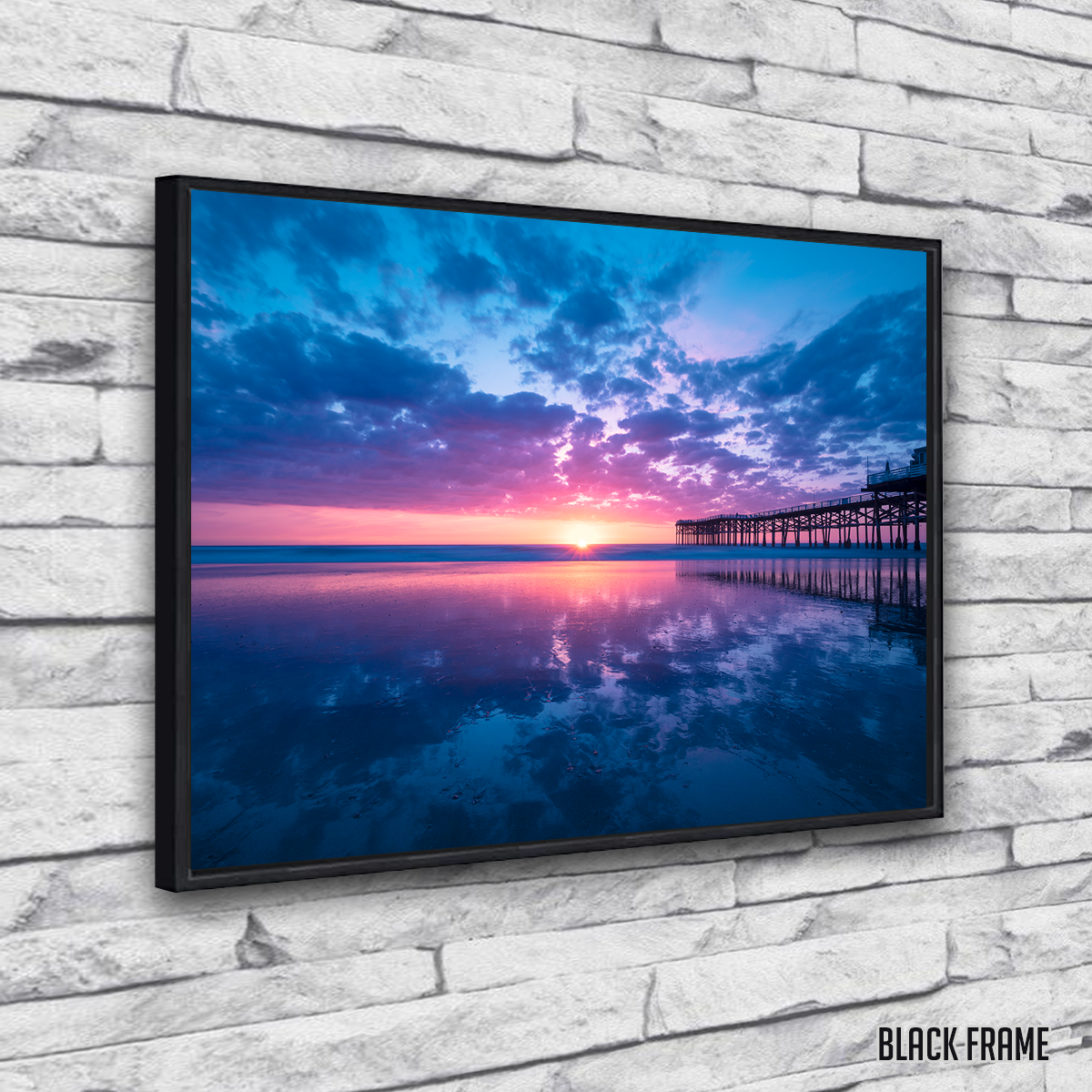 Sunset at Pacific Beach San Diego Wall Art