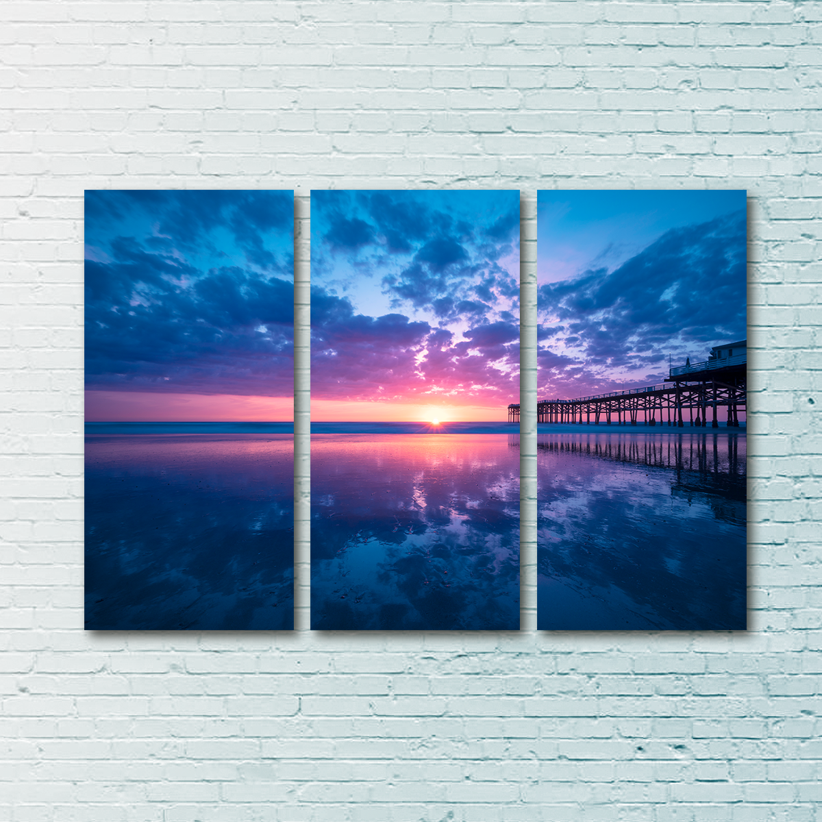 Sunset at Pacific Beach San Diego Wall Art