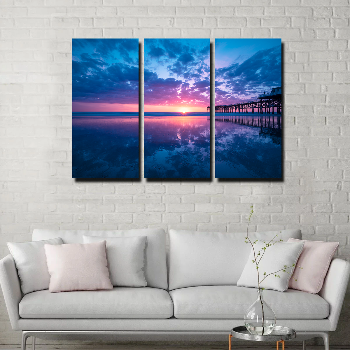 Sunset at Pacific Beach San Diego Wall Art