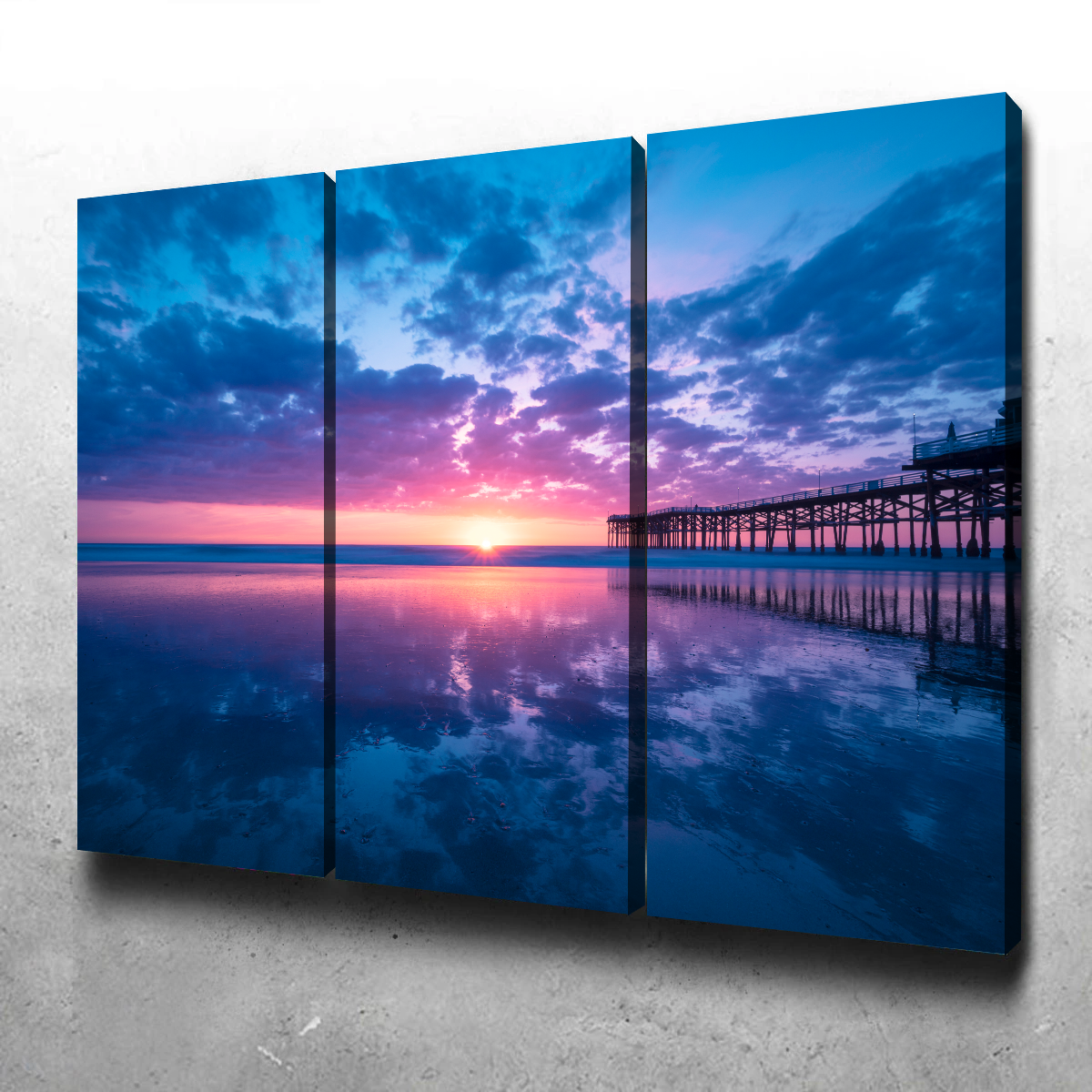 Sunset at Pacific Beach San Diego Wall Art