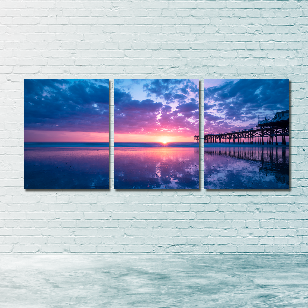 Sunset at Pacific Beach San Diego Wall Art