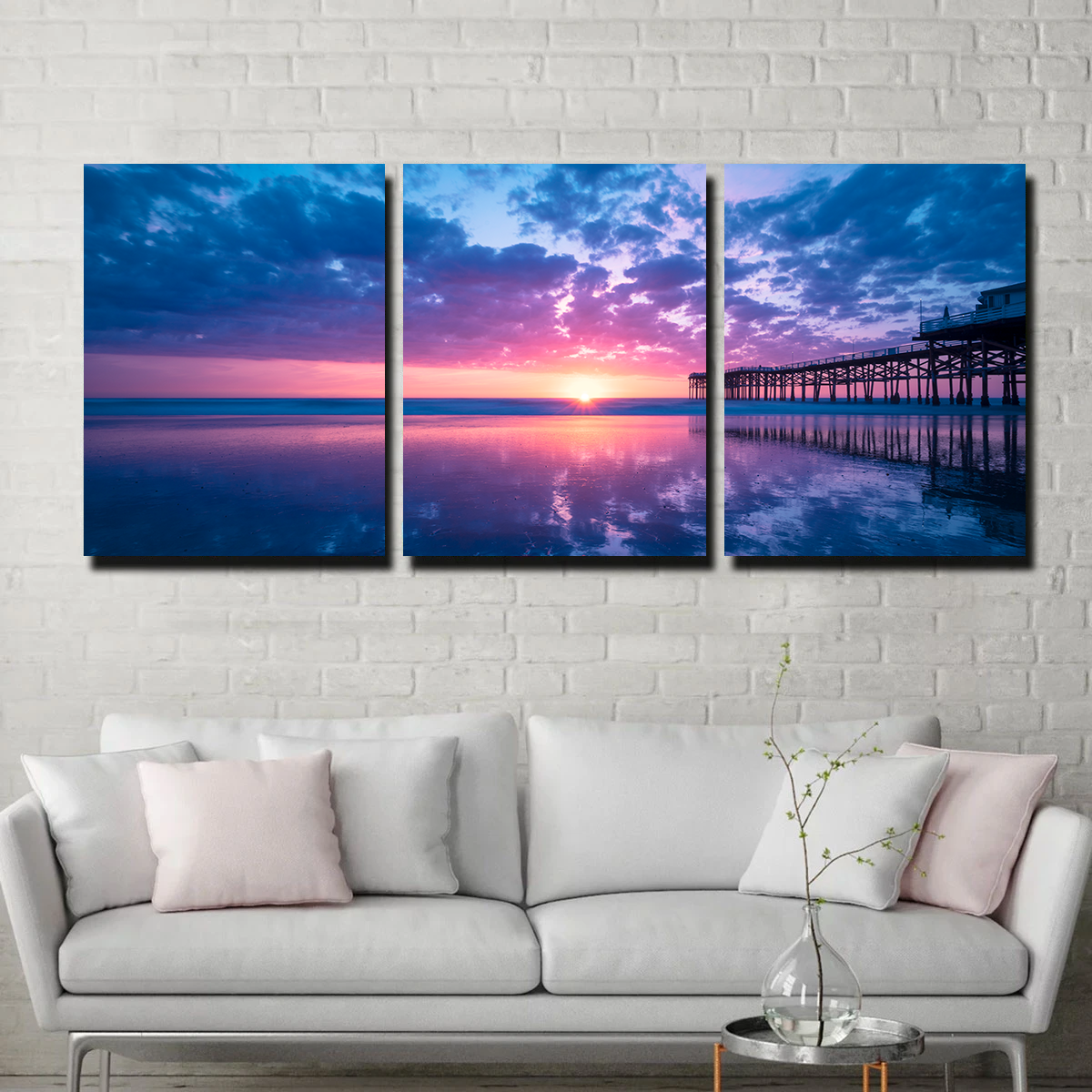 Sunset at Pacific Beach San Diego Wall Art