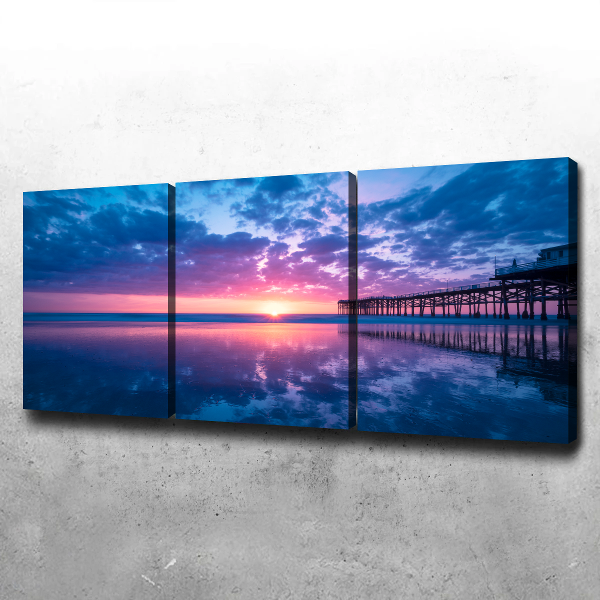 Sunset at Pacific Beach San Diego Wall Art