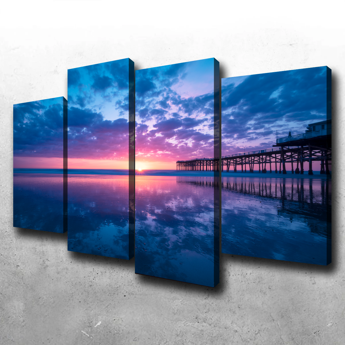 Sunset at Pacific Beach San Diego Wall Art