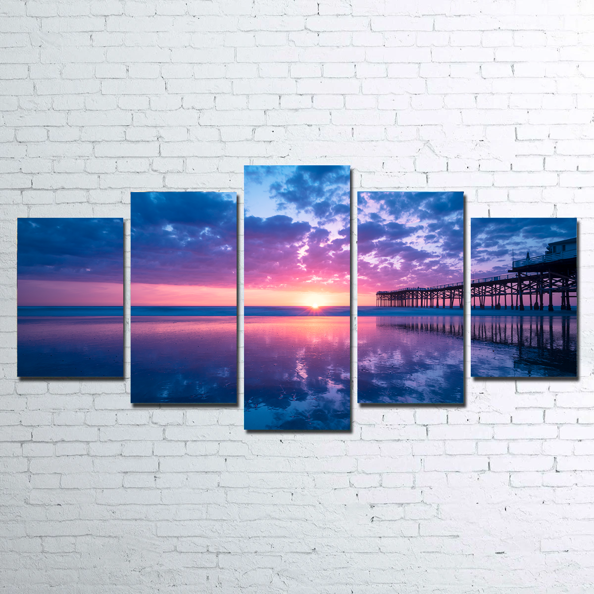 Sunset at Pacific Beach San Diego Wall Art