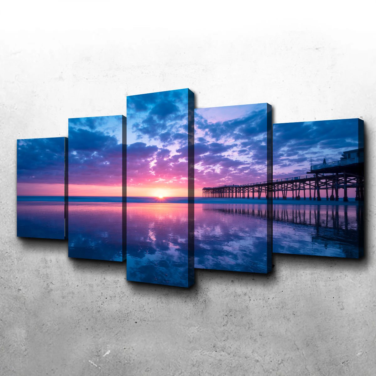 Sunset at Pacific Beach San Diego Wall Art