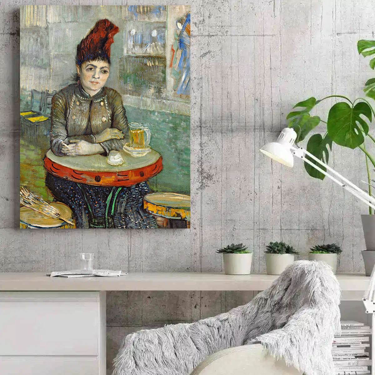 Agostina Segatori in Le Tambourin Wall Art