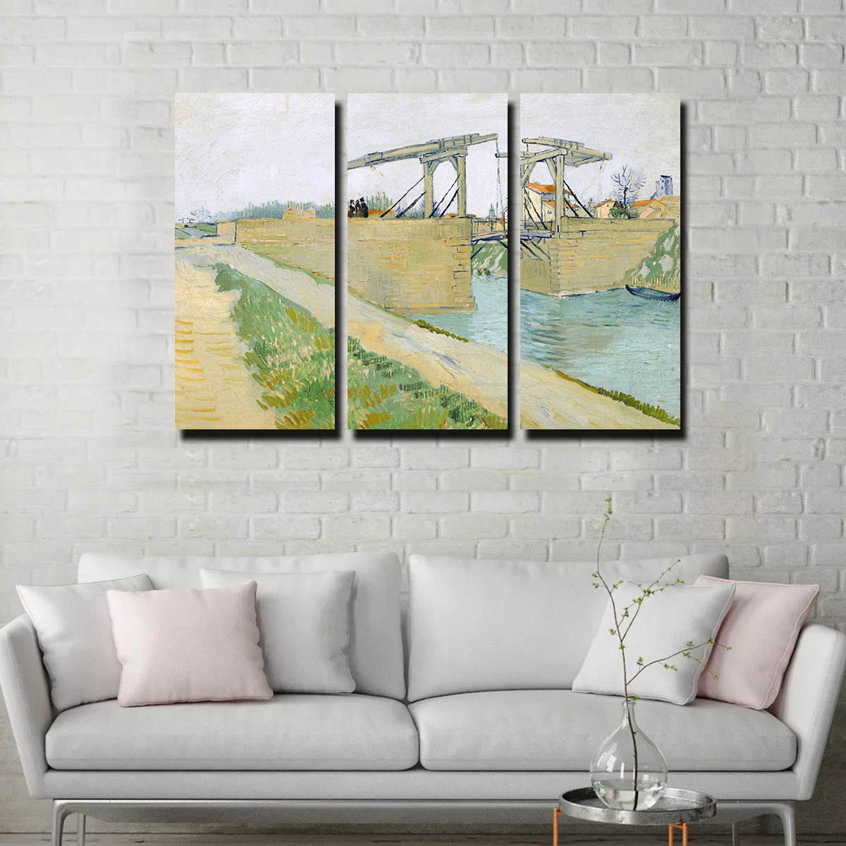 De brug van Langlois Wall Art