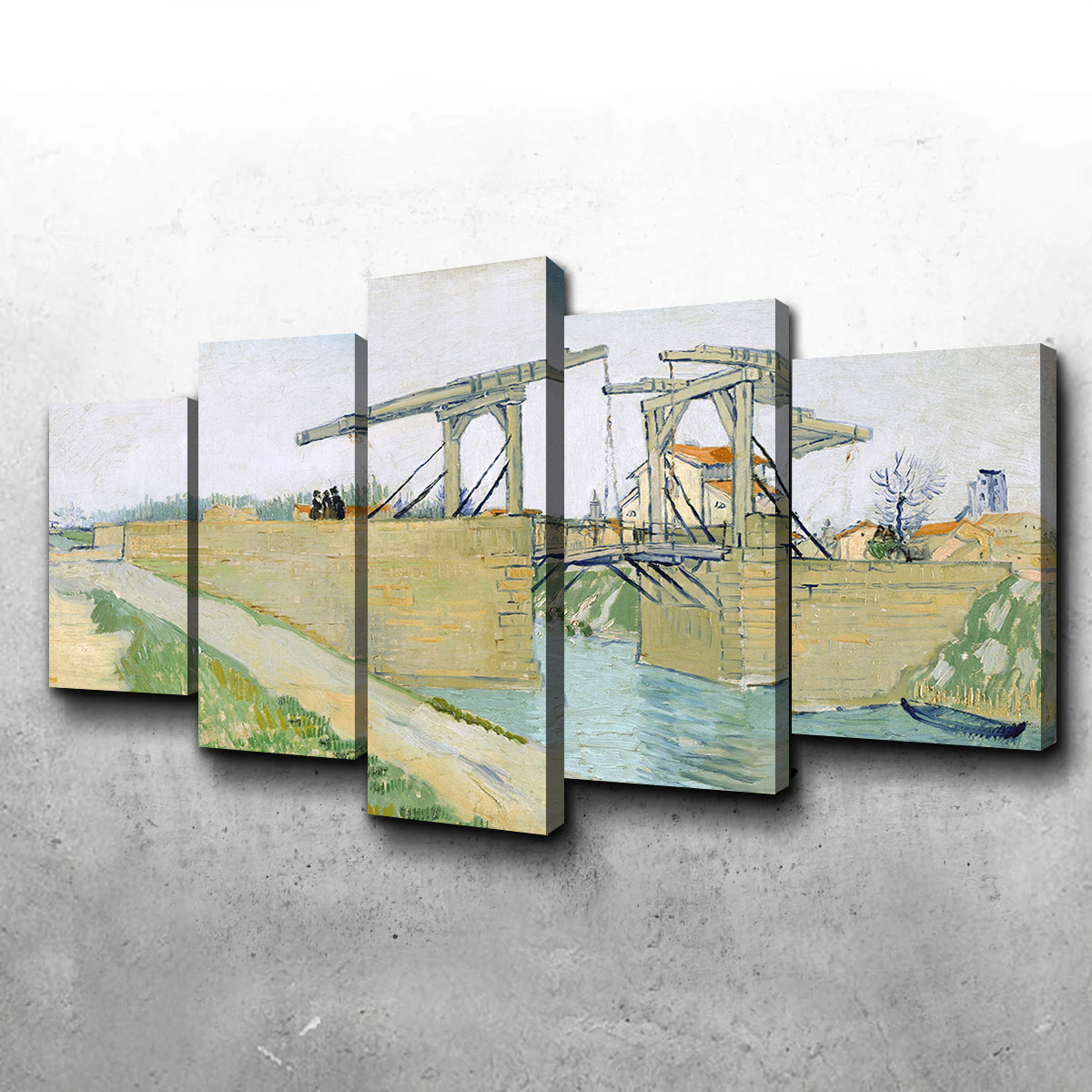 De brug van Langlois Wall Art