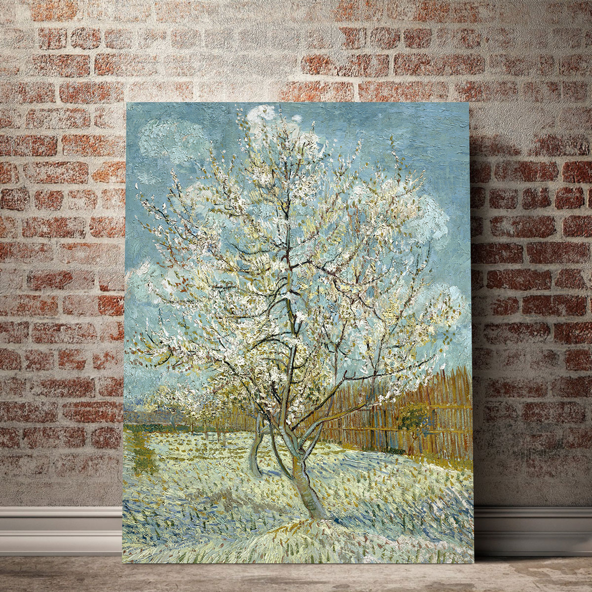 De roze perzikboom Wall Art