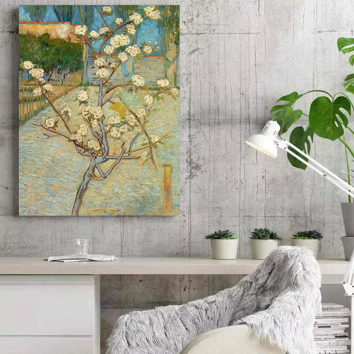 Perenboompje in bloei Wall Art