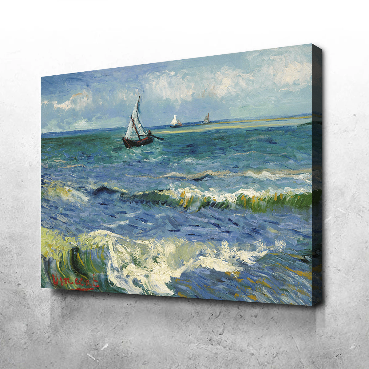 Zeegezicht bij Les Saintes-Maries-de-la-Mer Wall Art