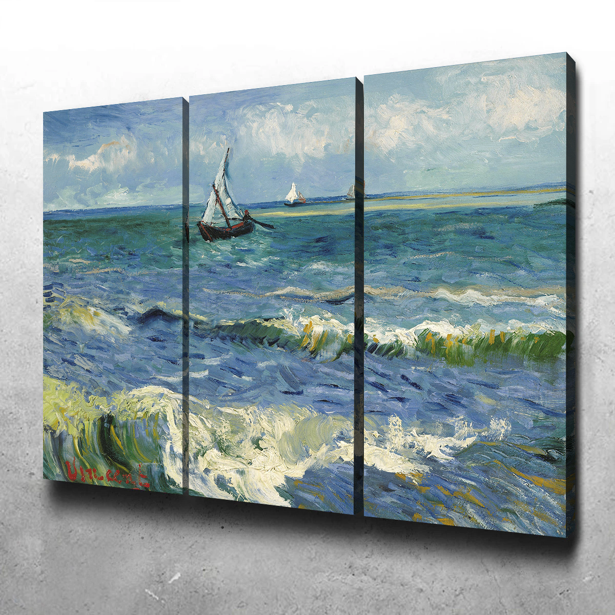 Zeegezicht bij Les Saintes-Maries-de-la-Mer Wall Art