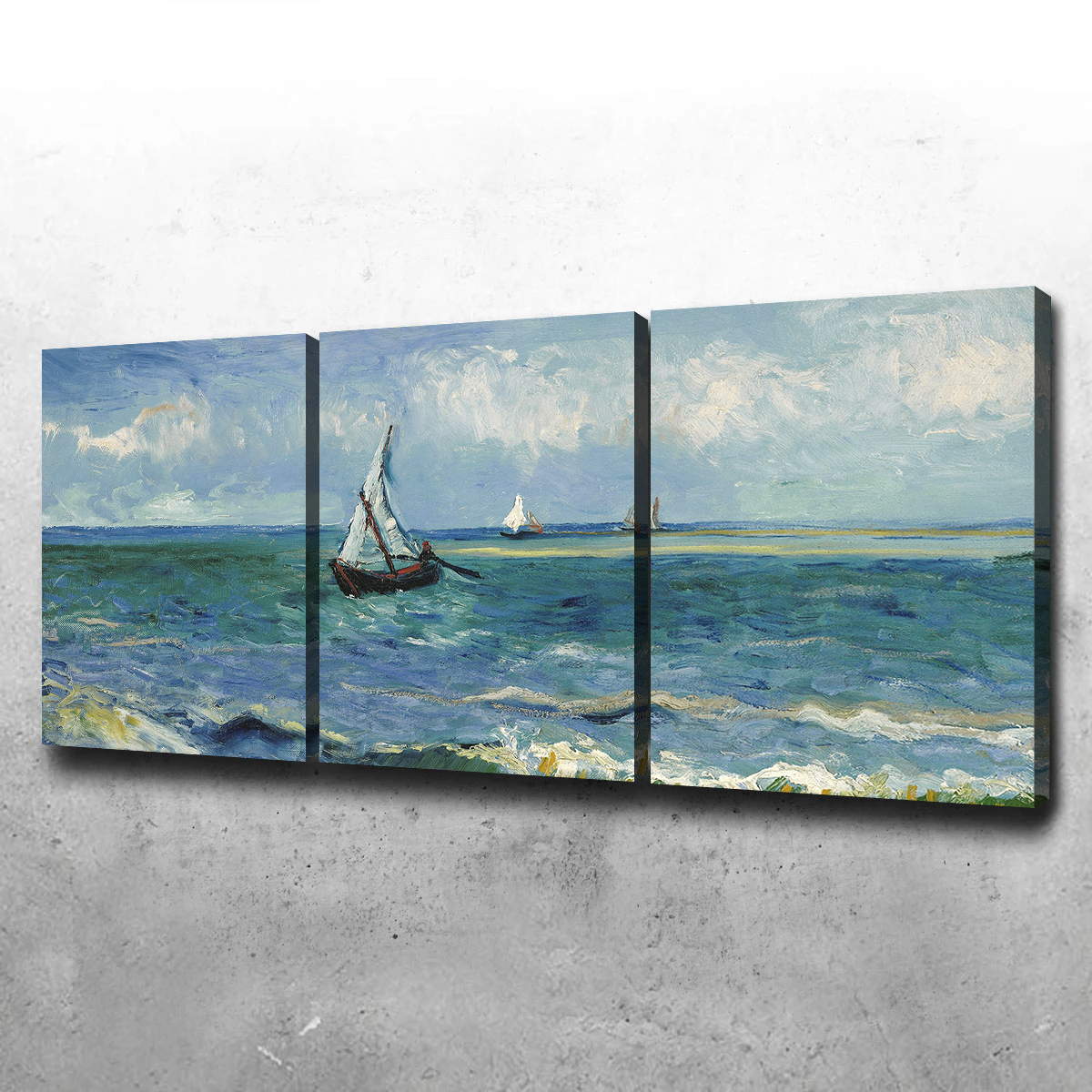 Zeegezicht bij Les Saintes-Maries-de-la-Mer Wall Art