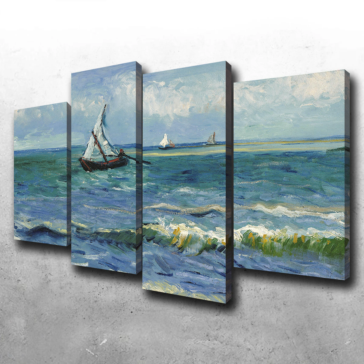 Zeegezicht bij Les Saintes-Maries-de-la-Mer Wall Art