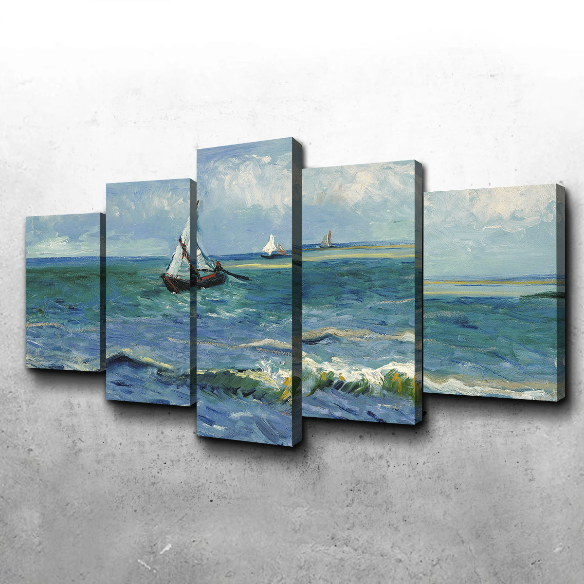 Zeegezicht bij Les Saintes-Maries-de-la-Mer Wall Art