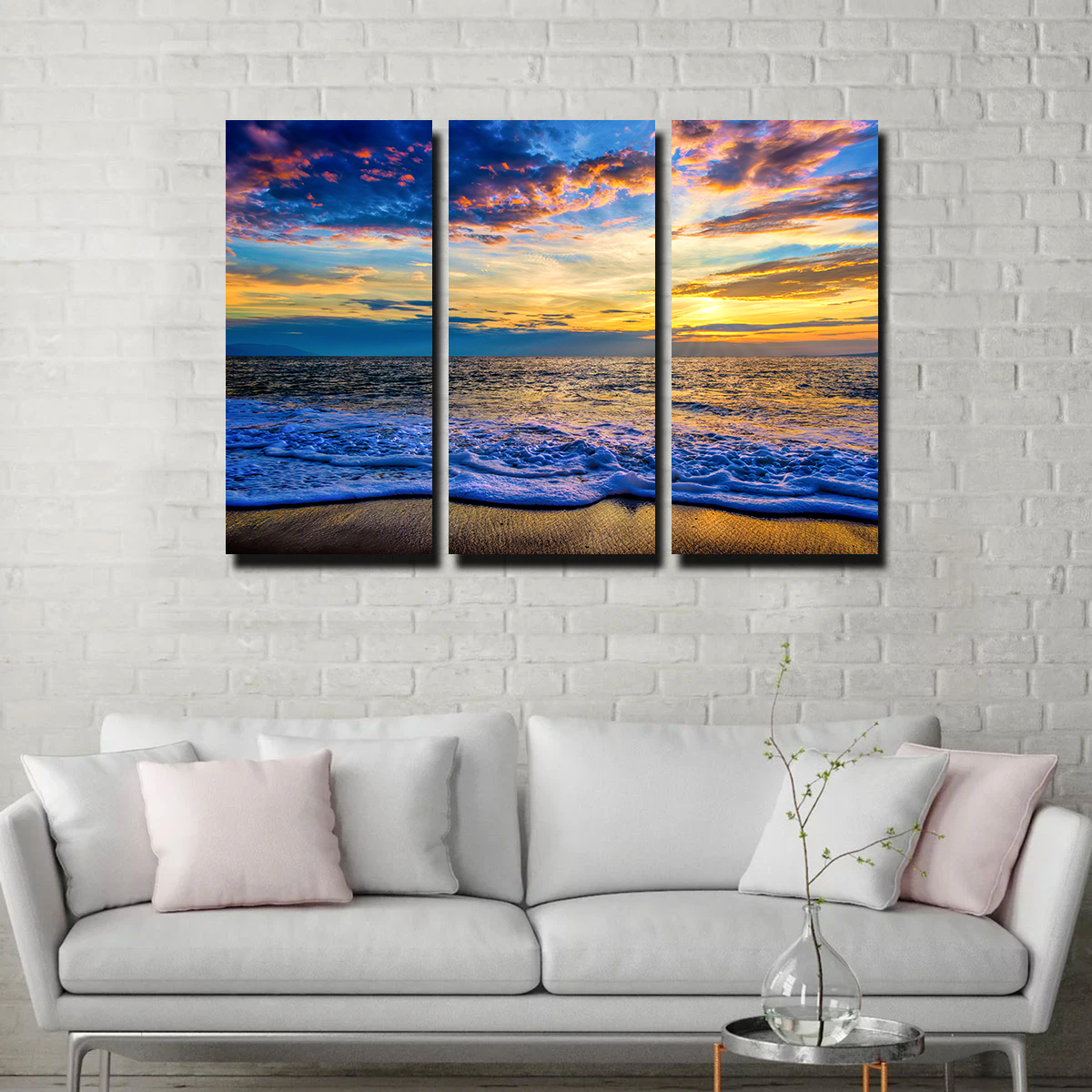 Ocean Sunset Canvas Set