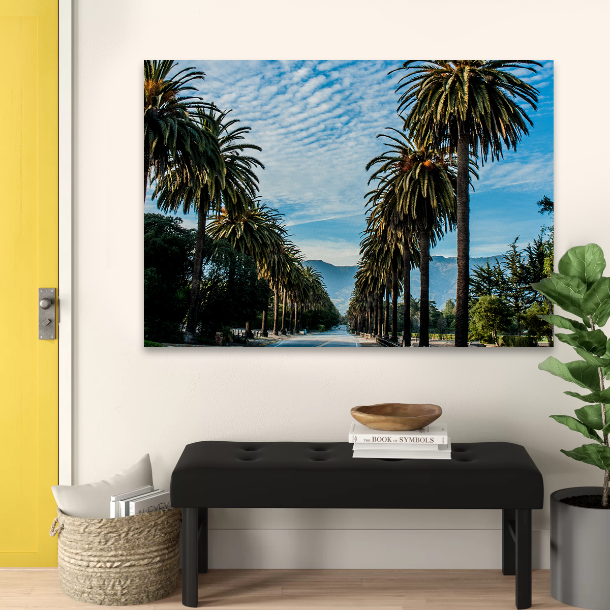 Hope Ranch Palm Drive Wall Art