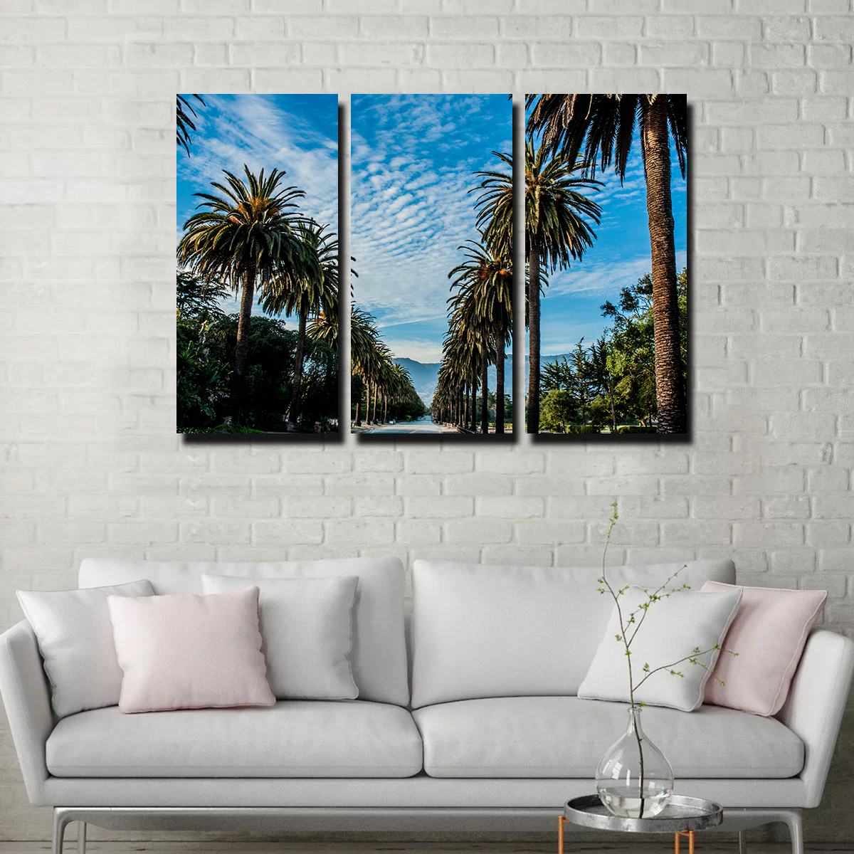 Hope Ranch Palm Drive Wall Art