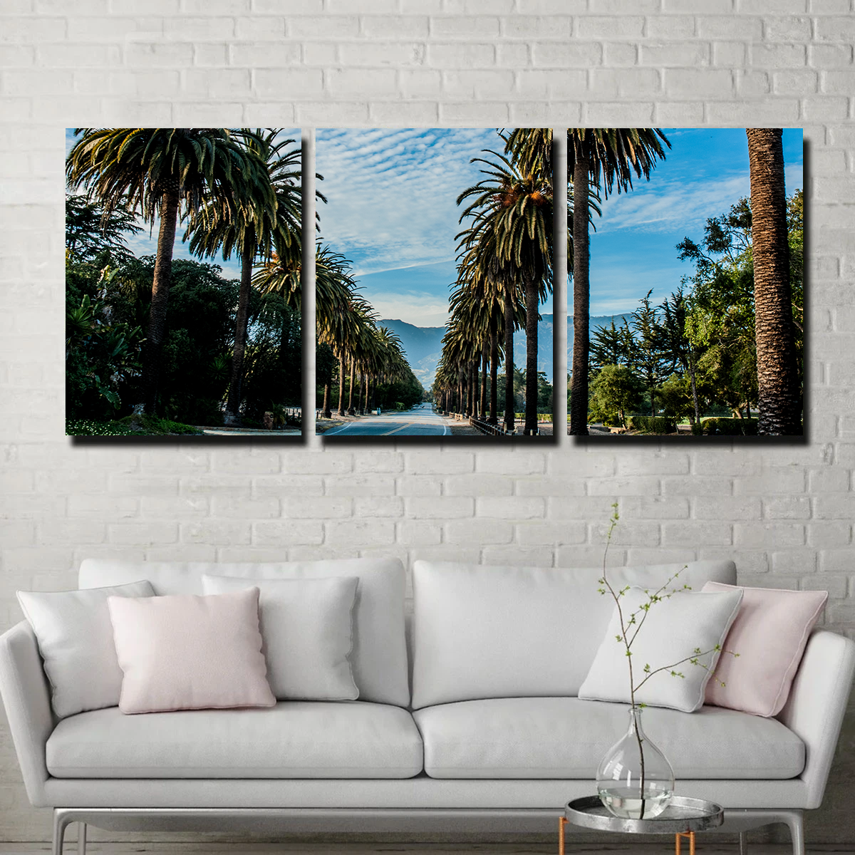 Hope Ranch Palm Drive Wall Art