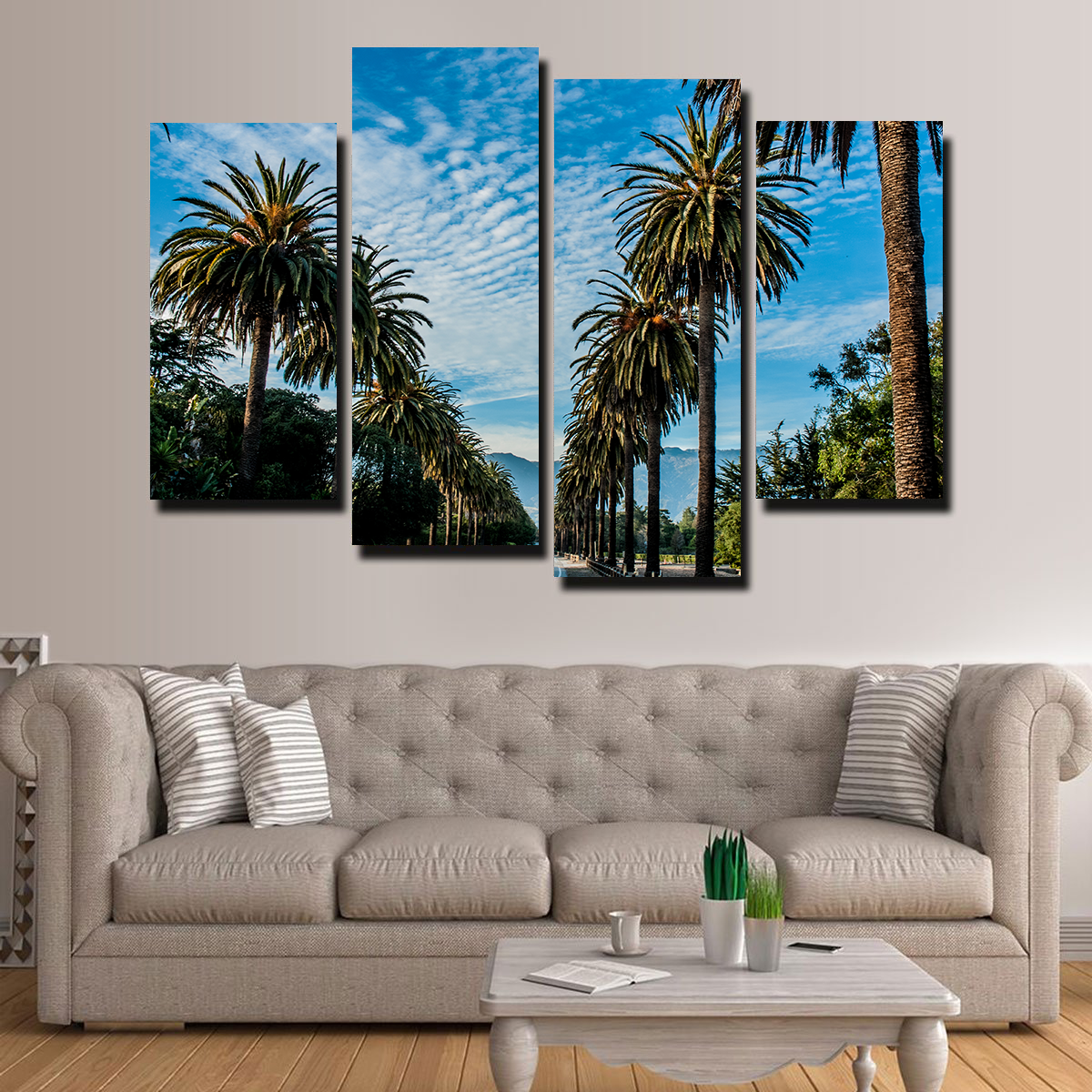 Hope Ranch Palm Drive Wall Art